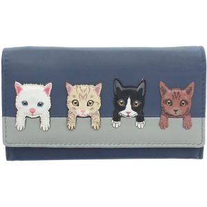 Mala Leather Portemonnee Katten op muur