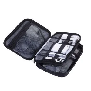 Troika Connected Organizer-etui voor muis, oplader, kabels, adapters Zwart